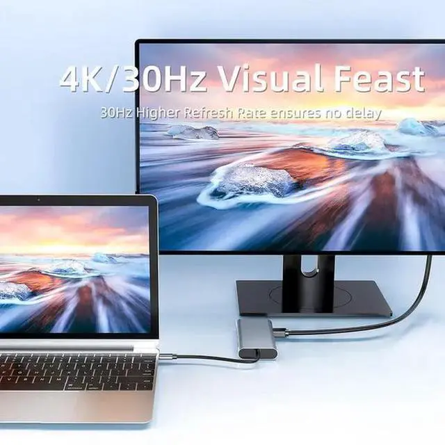Alt view image 6 of 7 - 11-in-1 USB-C Multi-Function Laptop Docking Station (Suitable for Mobile Phones and Other Electronic Products)-2pack