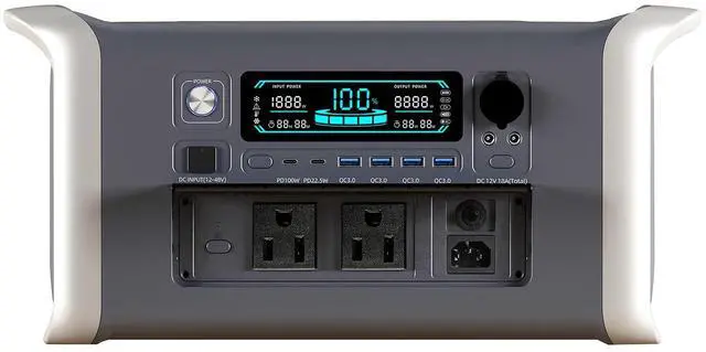 Main image of UAPOW 1600W Portable Power Station - 1024Wh LiFePO4 Battery Solar Generator, 1-Hour Fast Charge, Digital Display, Compact & Lightweight Design for Outdoor Camping, RV, and Home Emergency Power Backup