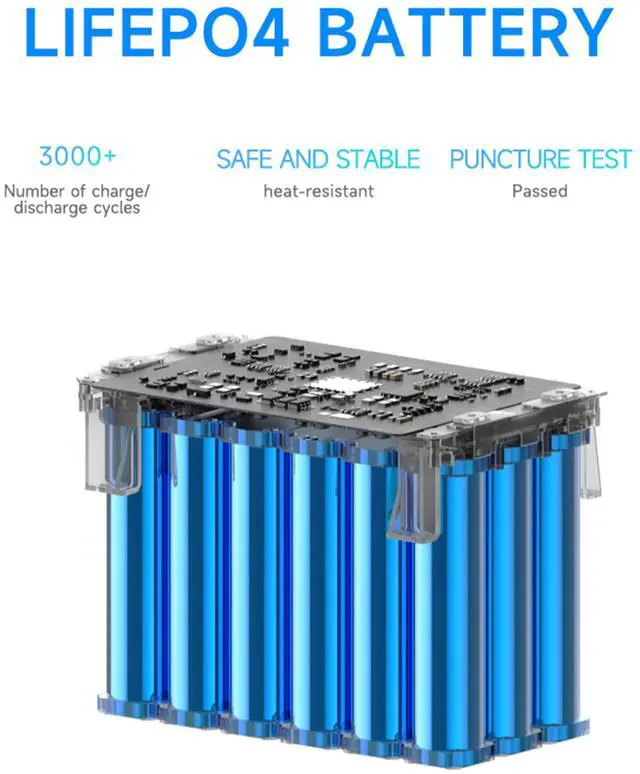Alt view image 6 of 6 - UAPOW Portable Power Station ZP1000+200W Solar Panel, 902Wh LiFePO4 (LFP) battery, solar generator, 600W AC output, suitable for outdoor camping, home backup power, emergencies, and RV use.