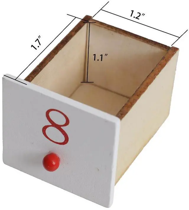 Alt view image 7 of 7 - PIONEER-EFFORT Christmas Wooden Advent Calendar House with 24 Drawers Countdown and LED light to Christmas Decoration Fill Small Gifts for Kids (14.8'' x 3.1'' x10.7'')