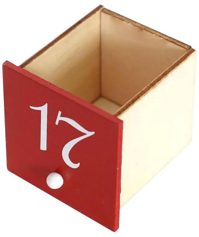 Alt view image 6 of 7 - PIONEER-EFFORT Wooden Advent Calendar House with 24 Drawers Countdown to Christmas Decoration for Adults Kids PIONEER-EFFORT