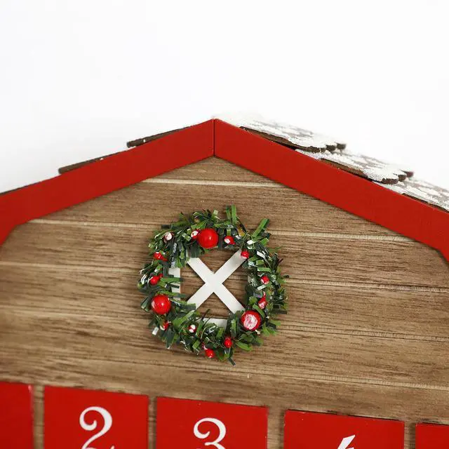 Alt view image 4 of 7 - PIONEER-EFFORT Wooden Advent Calendar House with 24 Drawers Countdown to Christmas Decoration for Adults Kids PIONEER-EFFORT