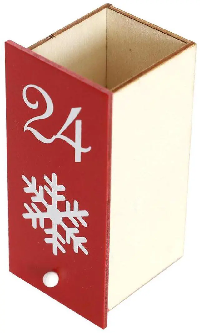 Alt view image 7 of 7 - PIONEER-EFFORT Wooden Advent Calendar House with 24 Drawers Countdown to Christmas Decoration for Adults Kids PIONEER-EFFORT