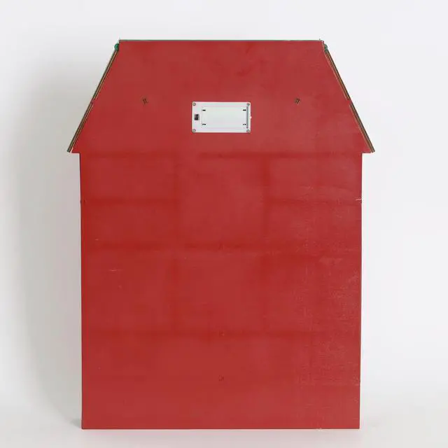 Alt view image 7 of 7 - PIONEER-EFFORT Christmas Wooden Advent Calendar House with Drawers and Led, Countdown to Christmas Decoration to Fill Small Gifts, red