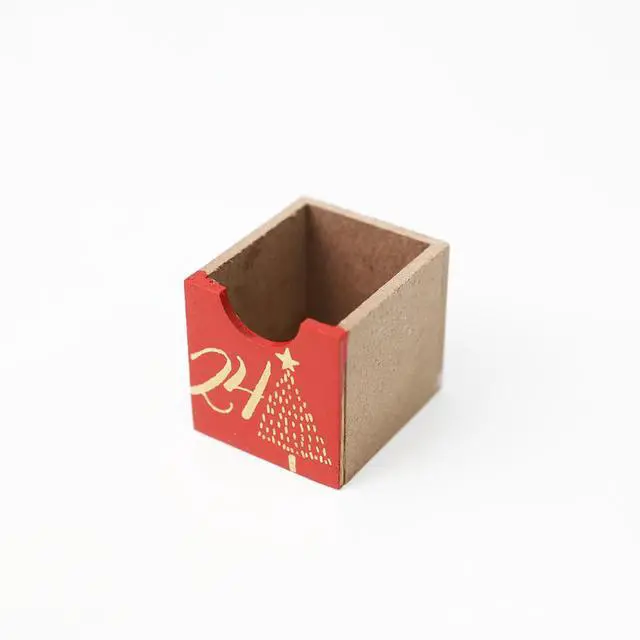 Alt view image 7 of 7 - PIONEER-EFFORT Christmas Wooden Advent Calendar Book with Drawers for Adults Kids Christmas Countdown Decoration with LED Lighting (Red-001