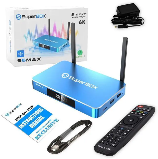Alt view image 8 of 14 - Superbox Premium Edition S6 Max - Android 12, 4GB RAM, 64GB Storage, 6K Media Player with Voice Control, Timeshift Function, Parental Control, Smart Android TV Box