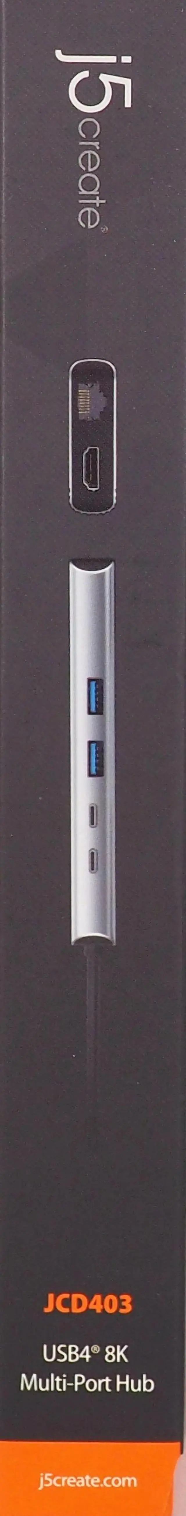 Alt view image 16 of 18 - j5create USB4 8 Multi-Port Hub  JCD403 - Space Gray/Black