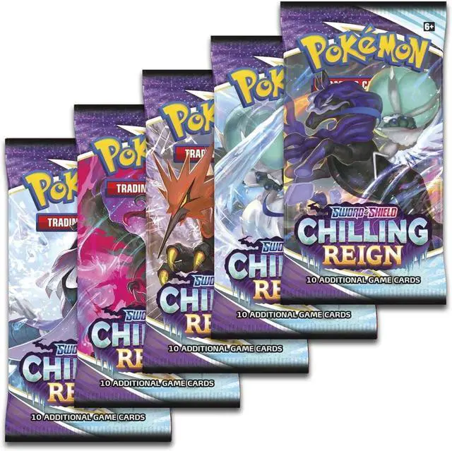 Alt view image 6 of 6 - Pokemon TCG: Sword & Shield - Chilling Reign Booster Pack - Random Artwork