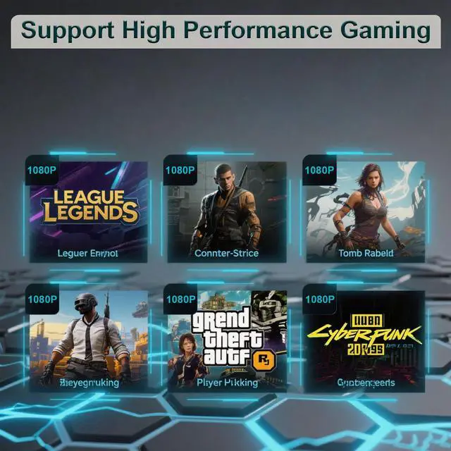 Alt view image 5 of 7 - SongryVGA GTX 1060 6GB GDDR5 Video Card for Gaming,192-bit PCI Express 3.0,4K/8K Ultra HD,Dual Fan Cooling,HDMI 2.0 + 2x DP