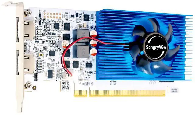 Main image of SongryVGA GT 730 4GB Low Profile Graphics Card,GDDR3 PCIe 2.0 64-bit Dual HDMI Ports for SFF And All In One PCs