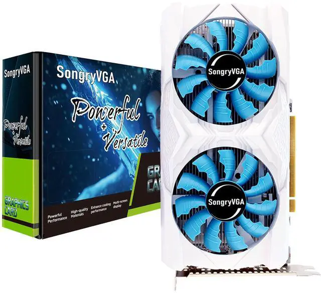 Alt view image 6 of 7 - SongryVGA GTX 1660 Super 6GB GDDR6 Gaming Graphics Card,192-bit 8Pin PCIe 3.0,4K Triple DP + HDMI,for PC Gaming & Multi-Monitor Setup