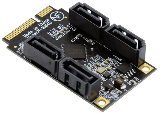 Main image of chenyang Mini PCIE to 4 SATA 3.0 Extension Card Adapter for Motherboard SATA Hard Drive Port Extension