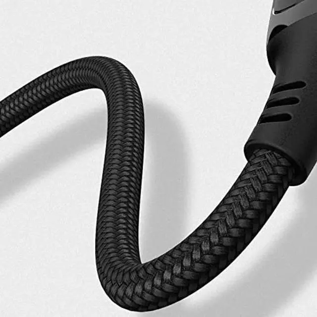 Alt view image 4 of 5 - BoxWave Cable Compatible with Wacom Cintiq Pro 32 (DTH-3220) - PowerDisplay PD Cable (6ft) - USB-C to USB-C (100W), LED Wattage Info Extra Long Braided Nylon - Jet Black