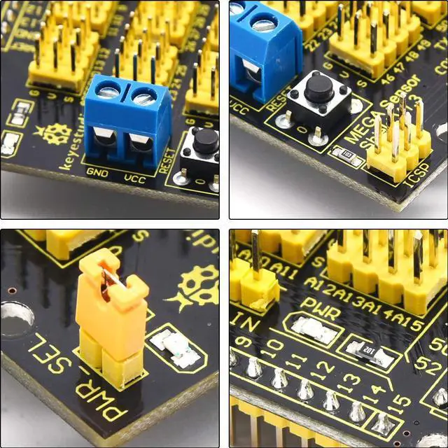 Alt view image 3 of 5 - KEYESTUDIO 48 Sensors Modules Starter Kit + MEGA Sensor Shield for Arduino
