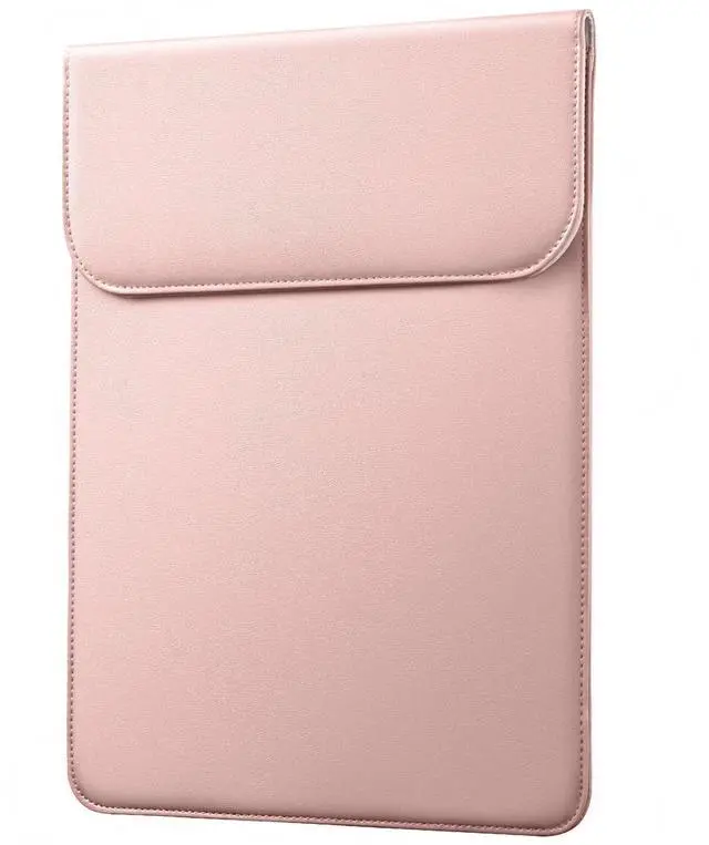 Main image of JETech Slim Laptop Sleeve for MacBook Air 13-Inch (M4/M3/M2) 2022-2025, MacBook Pro 13-Inch (M2/M1) 2016-2022, PU Leather Case (Pink)