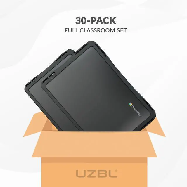 Alt view image 3 of 5 - UZBL Air Hard Shell Case for Lenovo 100e Gen 4 (Intel), Student-Proof K-12 Clear Hard Case (1-Pack)
