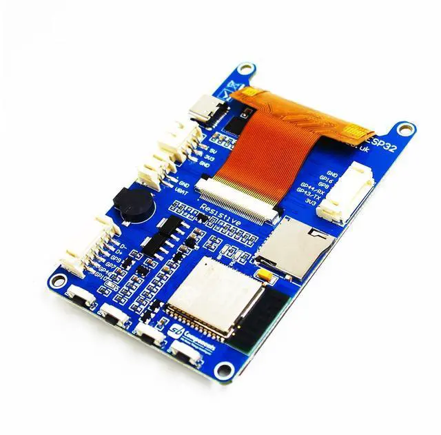 Alt view image 3 of 5 - Touchsy 3.2inch LCD Display based on ESP-32 MCU, 3.2" SPI Interface ESP32 Touch Screen Display with Integrated Wi-Fi, Bluetooth, 4 Programmable Buttons & SD Card Slot (Capacitive Touch)