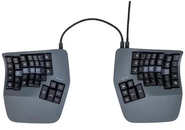 Alt view image 3 of 5 - KINESIS Advantage360 Split Ergonomic Keyboard - USB-C | Mechanical Switches | Fully Programmable | Contoured Shape | Adjustable Tenting | PBT Keycaps