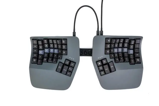 Alt view image 2 of 5 - KINESIS Advantage360 Split Ergonomic Keyboard - USB-C | Mechanical Switches | Fully Programmable | Contoured Shape | Adjustable Tenting | PBT Keycaps