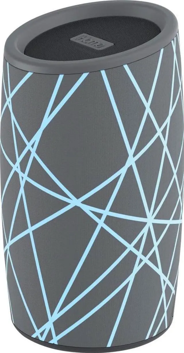 Main image of iHome IBT77 Portable Bluetooth Speaker with Speakerphone and Splashproof Fabric (Gray with/Light Blue)