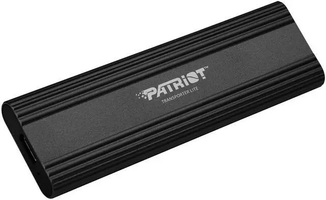 Alt view image 3 of 4 - Patriot Transporter Lite 512GB Type-C USB 3.2 Gen 2 External Portable SSD Black - Sequential Read: Up to 1000MB/s and Sequential Write: Up to 1000MB/s - External Solid State Drive - PTPL512GPECB