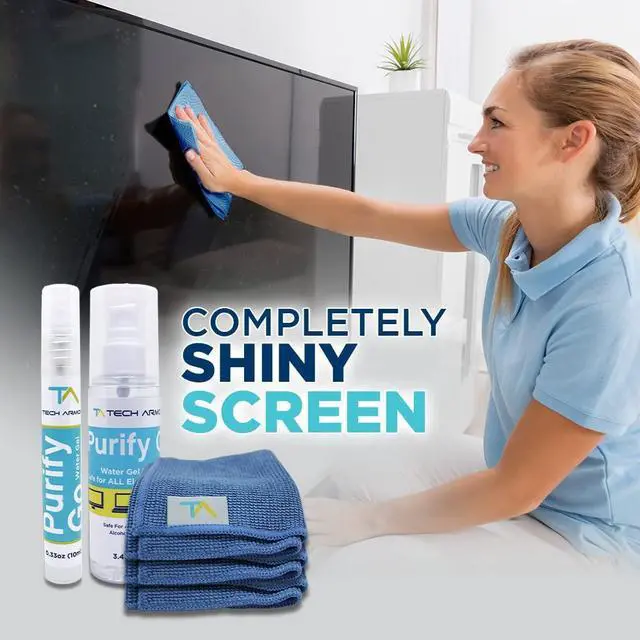 Alt view image 5 of 5 - Tech Armor Bundle Protection for Apple NEW iPad Pro 12.9-inch 2021, 2020 - Screen Cleaner Kit [3.4oz + 0.8oz] Microfiber Cloths- Best for iPhones, iPads and Ballistic Glass Screen Protector 1 Pack