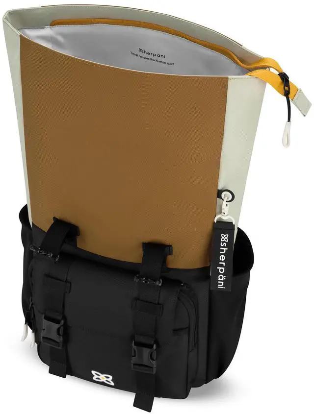 Alt view image 3 of 5 - Sherpani Sedona, Travel Backpack Purse, Laptop Backpack, Recycled Nylon Backpack, Fits 15 Inch Laptop (Elmwood)