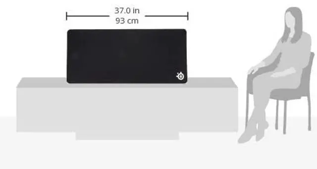 Alt view image 3 of 5 - SteelSeries QcK Gaming Mouse Pad - XXL Thick Cloth - Sized to Cover Desks