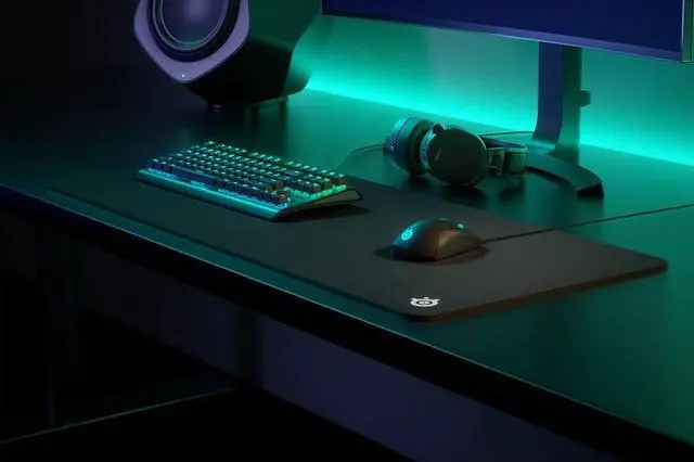 Alt view image 2 of 5 - SteelSeries QcK Gaming Mouse Pad - XXL Thick Cloth - Sized to Cover Desks