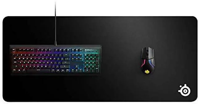 Alt view image 4 of 5 - SteelSeries QcK Gaming Mouse Pad - XXL Thick Cloth - Sized to Cover Desks