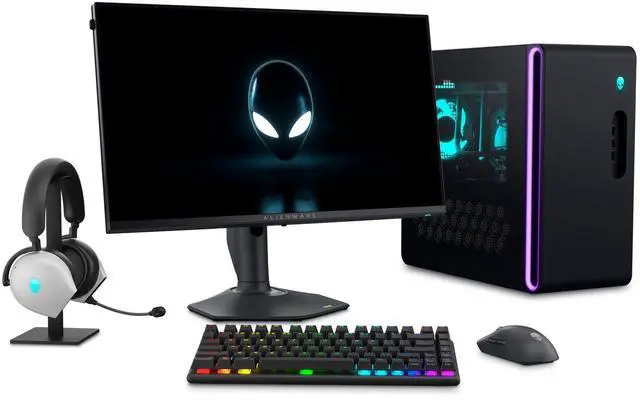Alt view image 2 of 5 - Alienware Pro Wireless Gaming Keyboard - Bluetooth 5.1/2.4 GHz Radio Frequency Connectivity, Linear Mechanical, Hot-swappable switches, Tri mode connectivity, Adjustable Height - Dark Side of the Moon