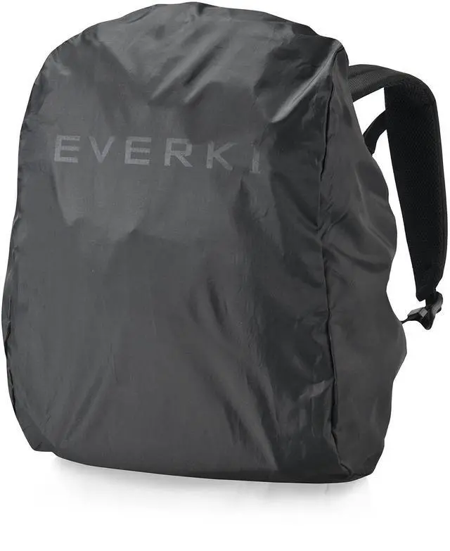 Alt view image 4 of 5 - Everki Atlas Business Laptop Backpack (EKP121S15) with Orange Accessory Pouch & Rain Cover - Men's Backpack with 11"-15.6" Compartment, 29.5L Capacity - Travel-Friendly Backpack, Pouch & Cover Bundle