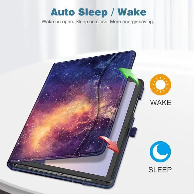Alt view image 4 of 5 - Fintie Case for Samsung Galaxy Tab A9 Plus/A9+ 5G 11 Inch 2023 Model (SM-X210/X216/X218), Multi-Angle Viewing Smart Stand Back Cover with Pocket Auto Wake/Sleep, Galaxy