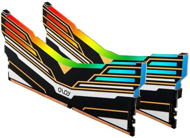 Alt view image 5 of 5 - OLOy DDR4 RAM 16GB (2x8GB) Warhawk Aura Sync RGB 2666 MHz CL19 1.2V 288-Pin Desktop Gaming UDIMM (MD4U0826190BE0DA)