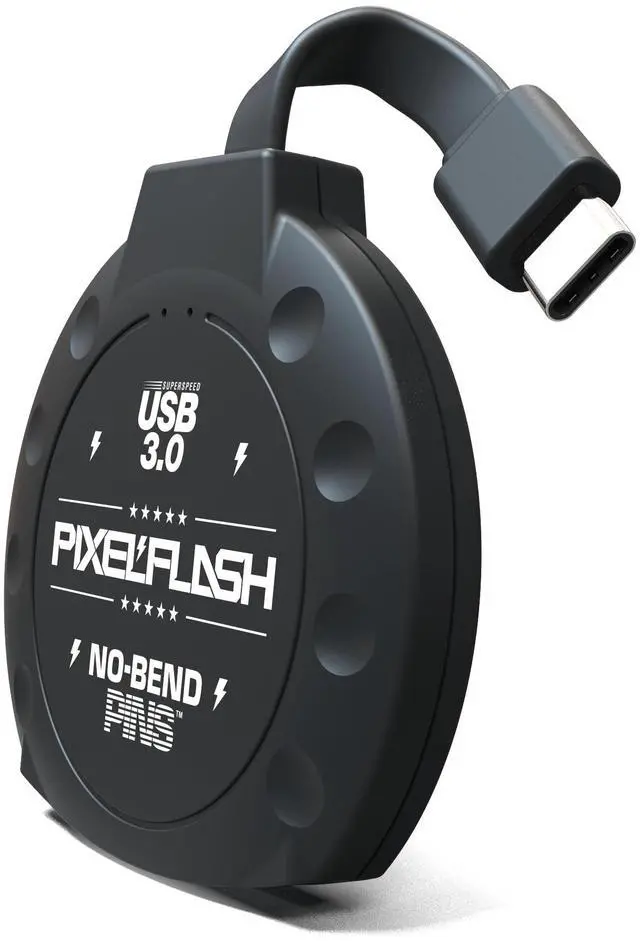 Alt view image 4 of 5 - PixelFlash CF Card Reader USB C (Black) - Compact Flash Memory Card Reader with Cabled Type-C USB 3.1, 5GB/s File Transfer, No-Bend Pins Technology, Supports UDMA-7, Anti-Slip & Anti-Scratch Exterior
