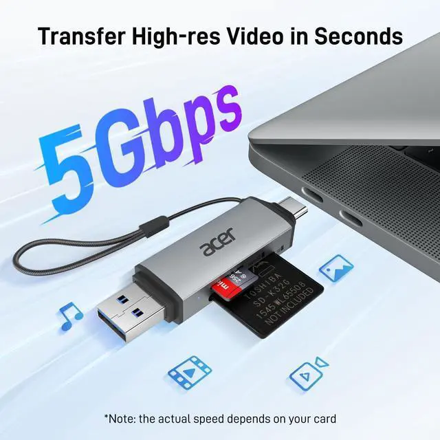 Alt view image 2 of 5 - 3 in 1 SD 4.0 Card Reader Bundle with SD Card Reader