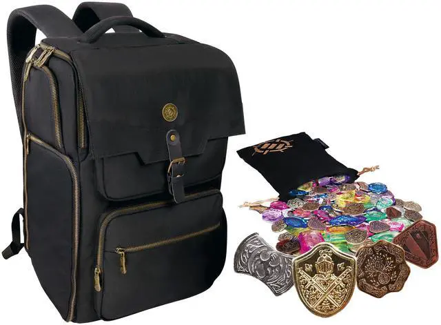 Main image of ENHANCE Tabletop DnD Backpack + Treasure Token Set - Bundle