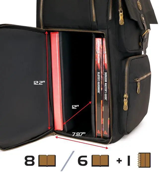 Alt view image 4 of 5 - ENHANCE Tabletop DnD Backpack + Treasure Token Set - Bundle
