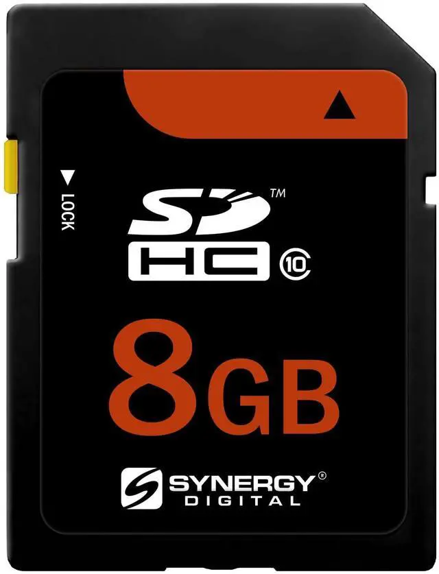 Alt view image 2 of 5 - Synergy Digital 8GB Secure Digital SDHC UHS-I Memory Card, Compatible with Sony DSC-W570 Digital Camera, Class 10, U1, 20MB/s, 300 Series - Pack of 2