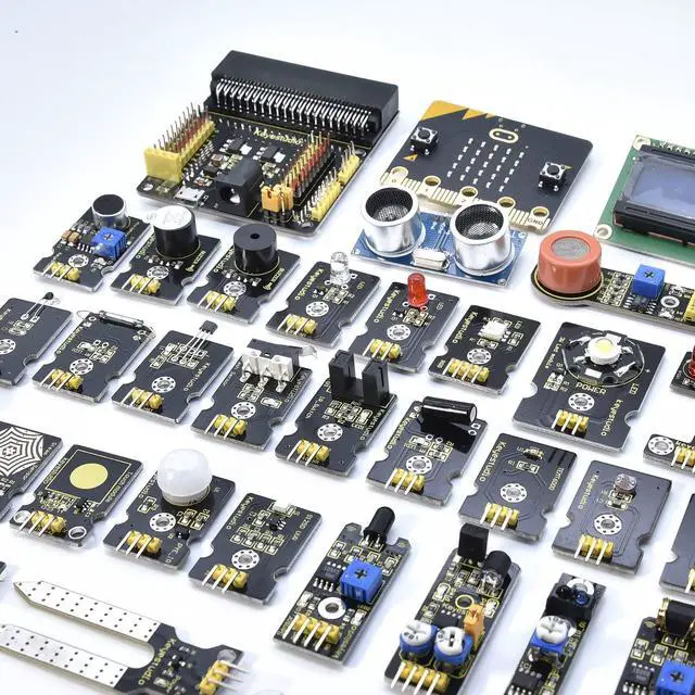 Alt view image 4 of 5 - KEYESTUDIO 45 Sensors Starter Kit + Micro:bit V2 Robot Car