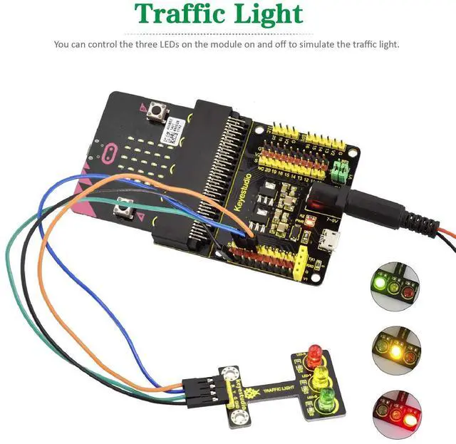 Alt view image 5 of 5 - KEYESTUDIO 45 Sensors Starter Kit + Micro:bit V2 Robot Car