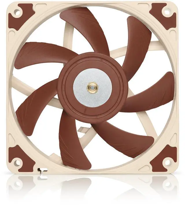 Alt view image 2 of 5 - Noctua NF-A12x15 FLX, Premium Quiet Slim Fan, 3-Pin (120x15mm, Brown)