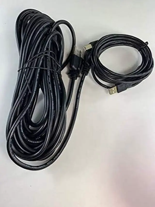 Alt view image 2 of 4 - Omnihil 30 Feet AC Cord + 15 Feet 2.0 USB Cable Compatible with XYZprinting da Vinci 1.0 Pro. 3D Printer/Upgradable Laser Engraver