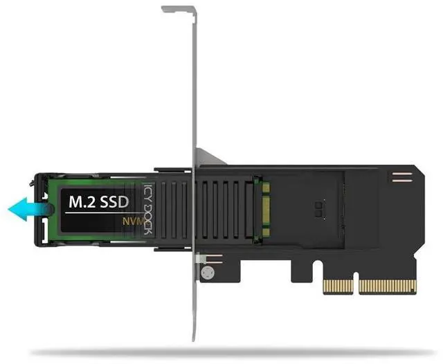 Main image of Removable M.2 NVMe SSD to PCIe 4.0 x4 Mobile Rack Adapter Card for PCIe Expansion Slot | ExpressSlot Core MB305M4P-B