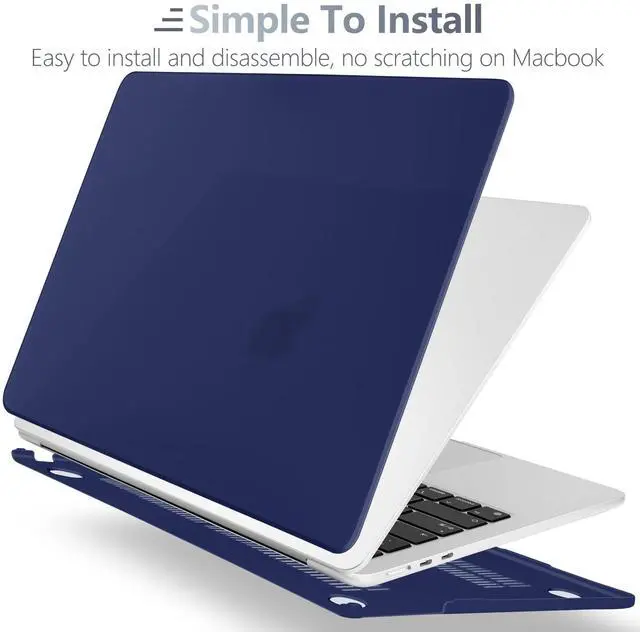 Alt view image 3 of 5 - Batianda Compatible for M4 MacBook Air 15 inch Case 2025 2024 M3 2023 M2 Chip Model A3241/A3114/A2941, Hard Shell Case with Screen Protector Silicone Keyboard Cover, Matte Navy