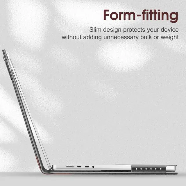 Alt view image 4 of 5 - Fintie Sleeve Case for MacBook Pro 16 Inch Case A3403 A3186 A2991 A2780 A2485 A2141 (2019 2020 2021 2022 2023 2024 Release), Premium PU Leather Protective Folio Book Cover, Gray