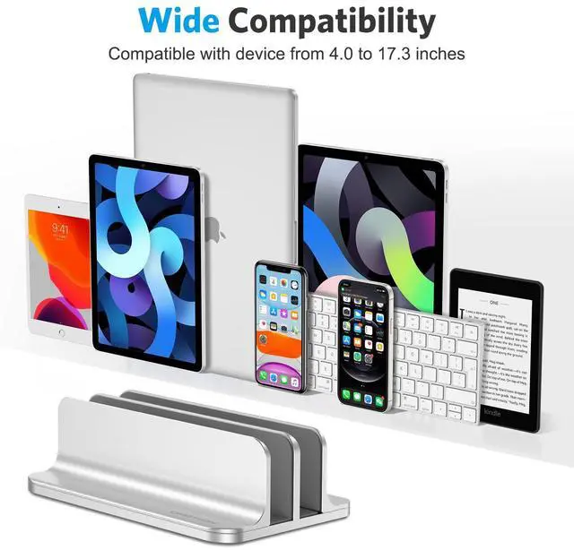 Alt view image 4 of 5 - OMOTON Vertical Laptop Stand and Laptop Stand for Desk