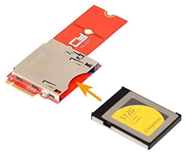 Alt view image 2 of 5 - CY NVMe NGFF M.2 M-Key Mainboard to CF Express Extension Adapter M2 M-Key for CFE Type-B Support R5 Z6 Z7 Memory Card