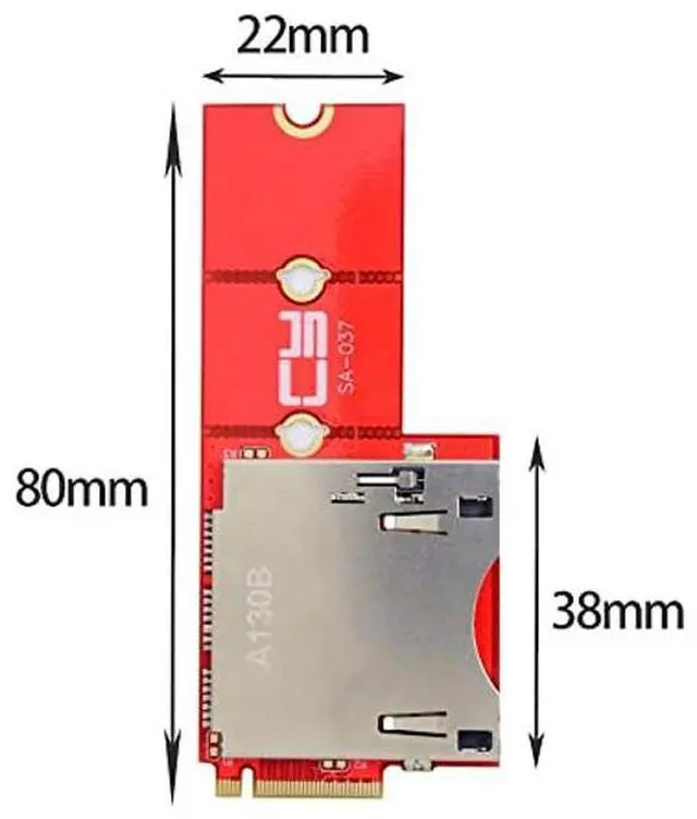 Alt view image 5 of 5 - CY NVMe NGFF M.2 M-Key Mainboard to CF Express Extension Adapter M2 M-Key for CFE Type-B Support R5 Z6 Z7 Memory Card
