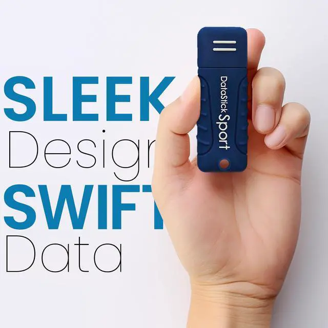 Alt view image 4 of 5 - Centon Electronics MP Essential USB 3.2 Gen1 DataStick Sport Flash Drive, 16 GB, 10 USB Flash Drives, 10 Bulk Pack, Navy Blue